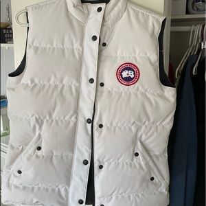 Canada goose white vest